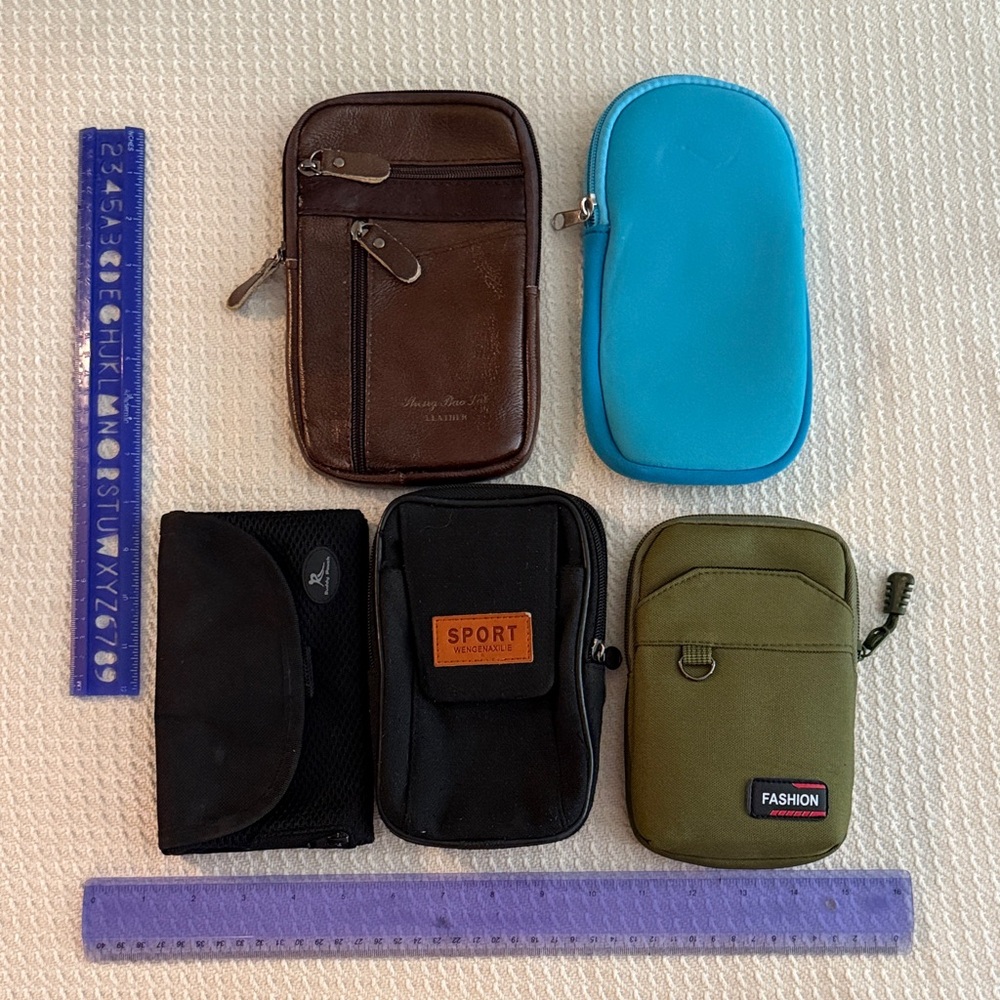 Five Assorted Pouches